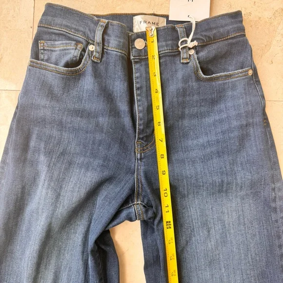 Frame Le Slim Palazzo Raw After Blue Jeans size 27 - Picture 9 of 15